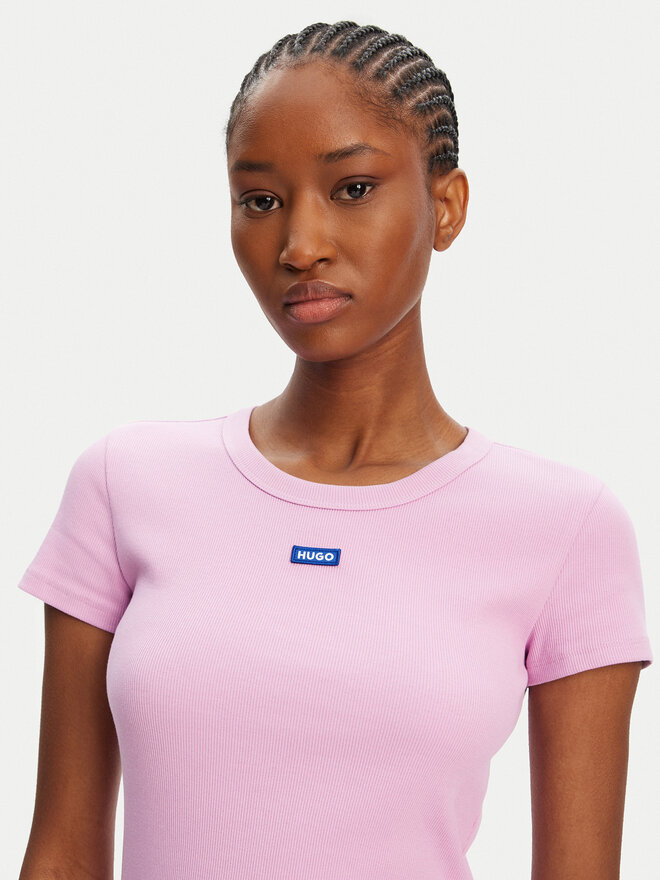HUGO HUGO Camiseta Easy 50523924 Rosa Slim Fit