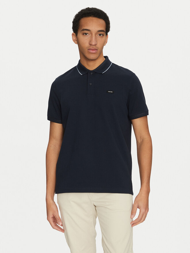 Calvin Klein Calvin Klein Polo marškinėliai K10K114141 Tamsiai mėlyna Regular Fit