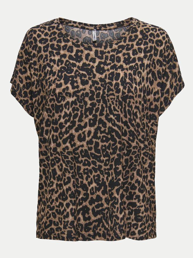 ONLY ONLY Футболка 15344399 Коричневий Regular Fit