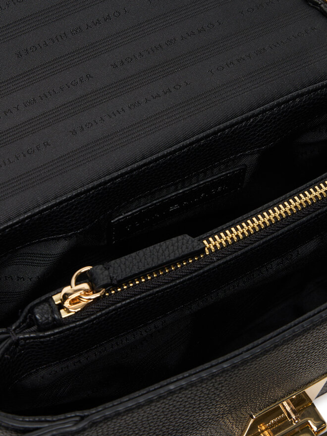 Tommy Hilfiger Handtasche Tommy Hilfiger Her Med Crossover AW0AW17726 Schwarz