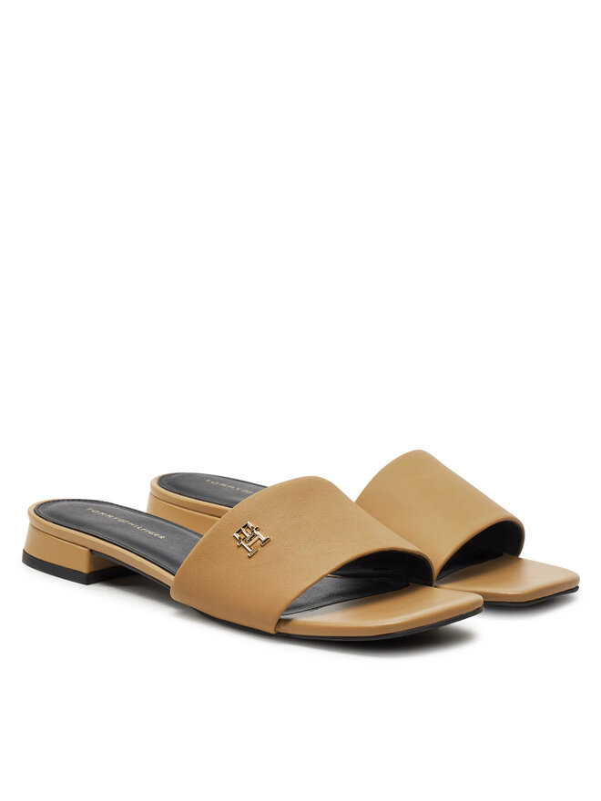 Tommy Hilfiger Ciabatte Tommy Hilfiger Th Flat Sandal FW0FW08290 Cachi