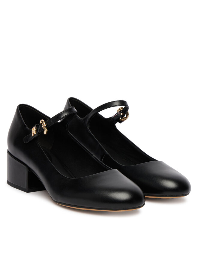 Tommy Hilfiger Pumps Tommy Hilfiger Heeled Maryjane Buckle FW0FW09347 Schwarz