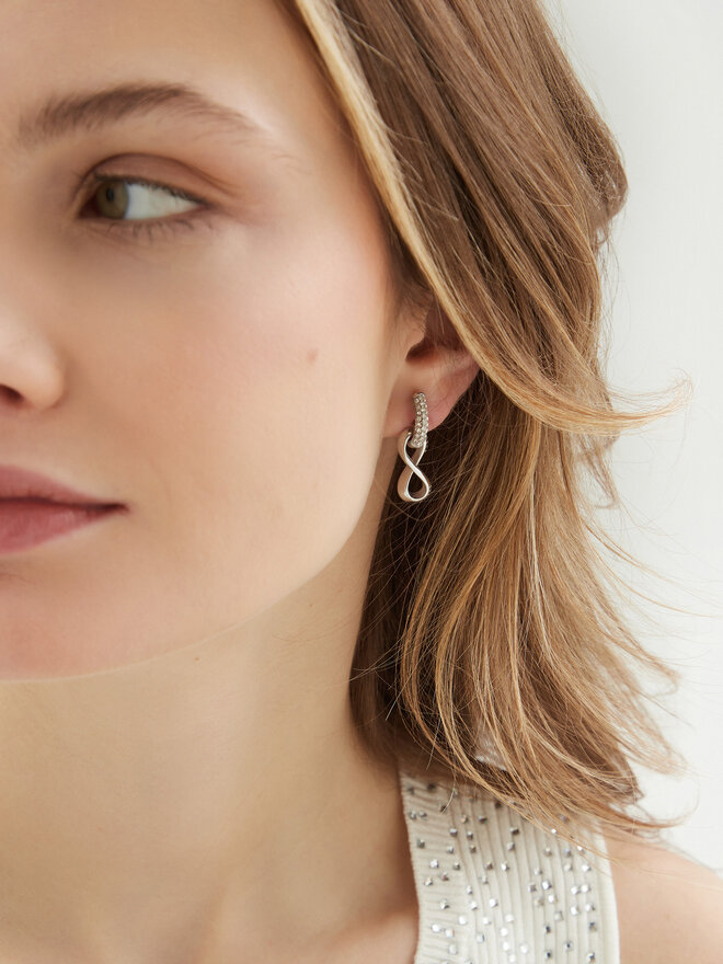 Guess Pendientes Guess JUBE05 051JW Plata