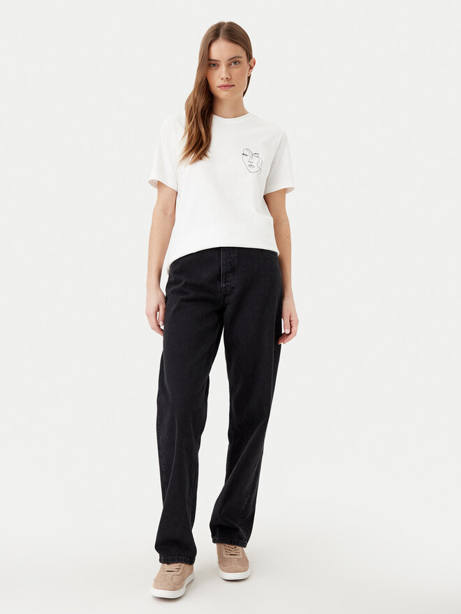 Vila Vila T-Shirt Sybilla 14103247 Weiß Regular Fit
