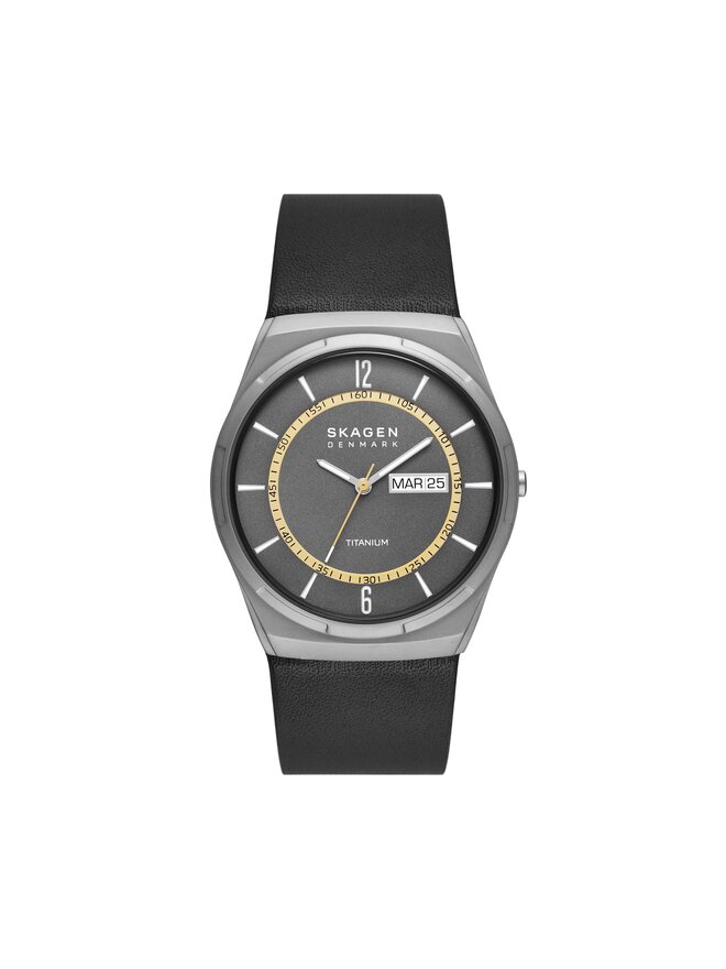 Skagen Pulkstenis Skagen Melbye Gent SKW6907 Melns