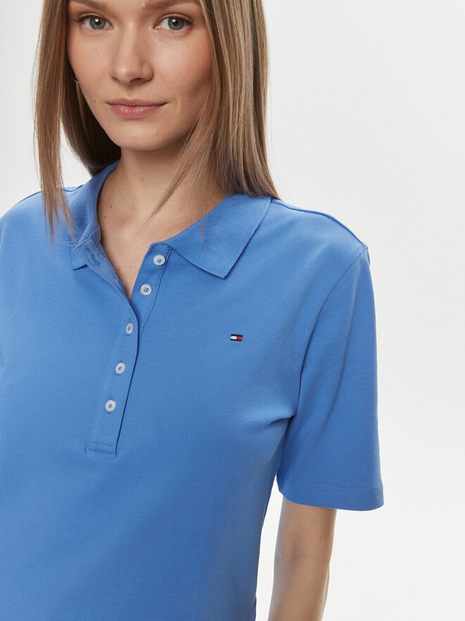 Tommy Hilfiger Tommy Hilfiger Pólóing 1985 WW0WW37820 Kék Regular Fit
