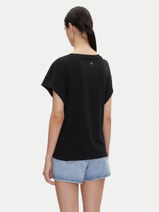 Pepe Jeans Pepe Jeans T-Shirt Lira PL505996 Μαύρο Regular Fit