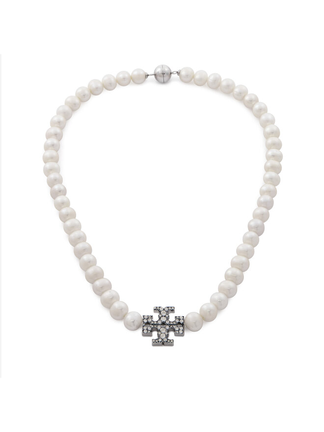 Tory Burch Kaklarota Tory Burch Kira Pearl 164617 Balts