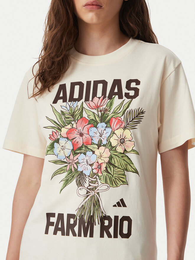 adidas adidas Футболка Fram Rio Graphic KR0280 Кремовий Regular Fit