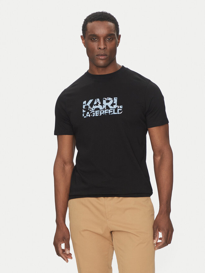 KARL LAGERFELD KARL LAGERFELD Camiseta 755042 552224 Negro Regular Fit