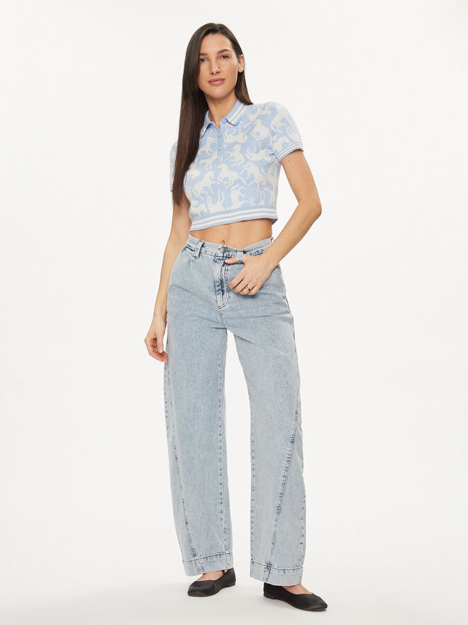 United Colors Of Benetton United Colors Of Benetton Поло 1094E300S Голубий Regular Fit