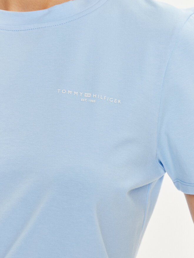 Tommy Hilfiger Tommy Hilfiger T-shirt 1985 WW0WW37877 Svijetloplava Regular Fit