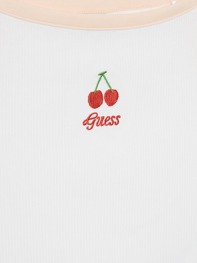 Guess Guess Топ J5GI07 KCU20 Білий Slim Fit