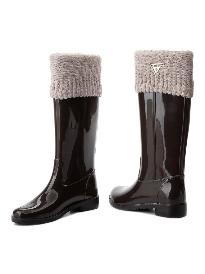 Bottes de pluie Guess FLRBE3 RUB11 Marron chaussures