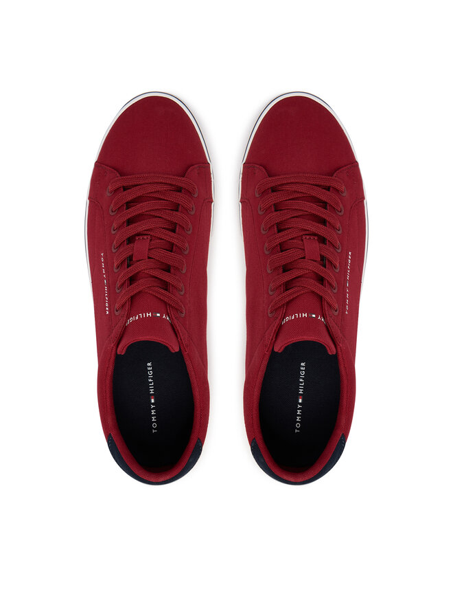 Tommy Hilfiger Sneakers aus Stoff Tommy Hilfiger Vulc Core Long Lace FM0FM05688 Dunkelrot