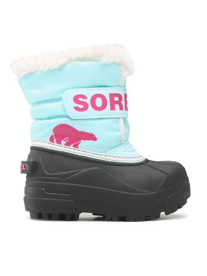 Sorel Śniegowce Sorel Childrens Snow Commander NC1960-428 Błękitny