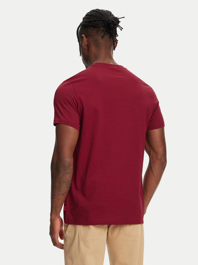 Robe di Kappa Robe di Kappa T-Shirt Dorel 64131EW Dunkelrot Regular Fit