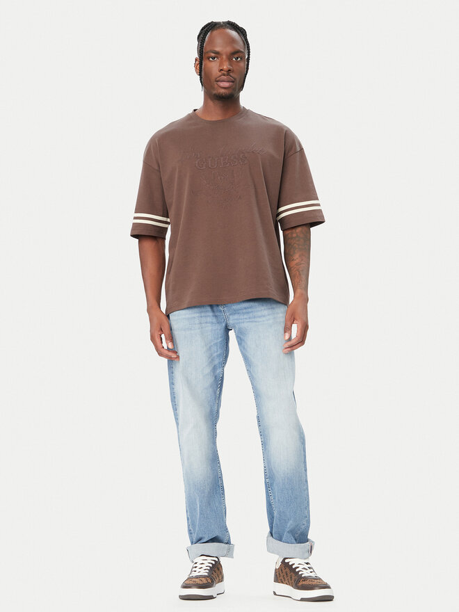 Guess Guess T-Shirt Z6YI18 K5005 Braun Regular Fit