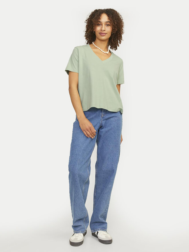 JJXX JJXX Camiseta Annie 12255655 Verde Regular Fit