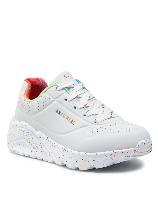 Zapatillas Skechers Rainbow Speckle 310456L WMLT Blanco zapatos.es