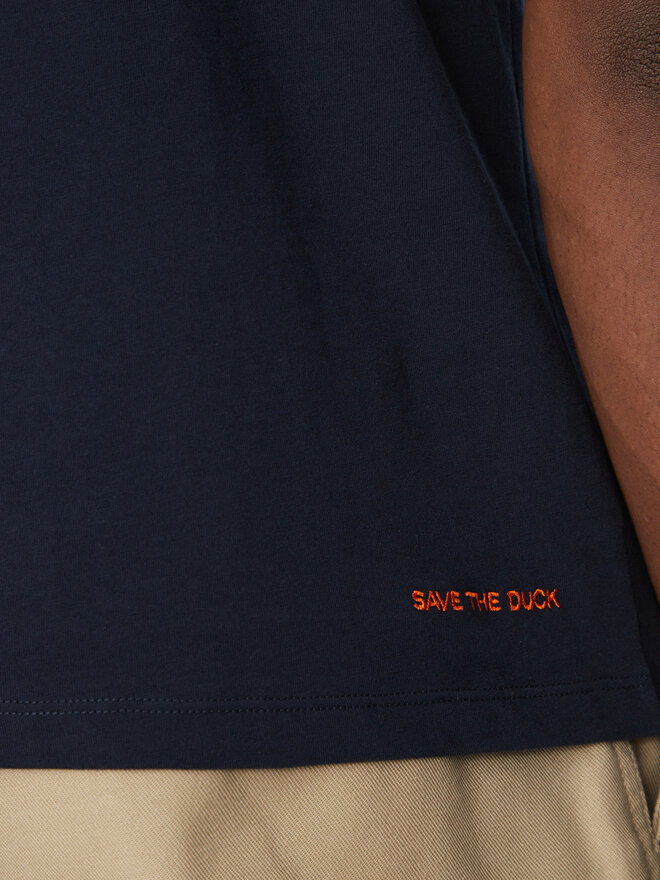 Save The Duck Save The Duck Футболка DT1194M BESY20 Cиній Regular Fit