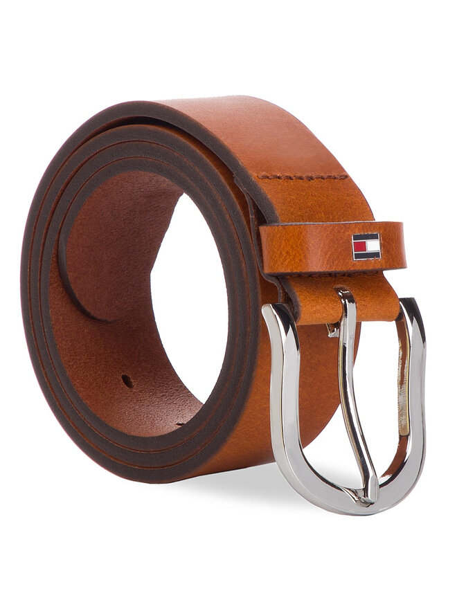 Tommy Hilfiger Dámsky opasok Tommy Hilfiger New Danny Belt WW0WW11590 Hnedá
