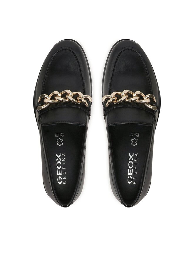Loafers Geox Donna Brogue H D262UH 00043 C9999 Noir chaussures