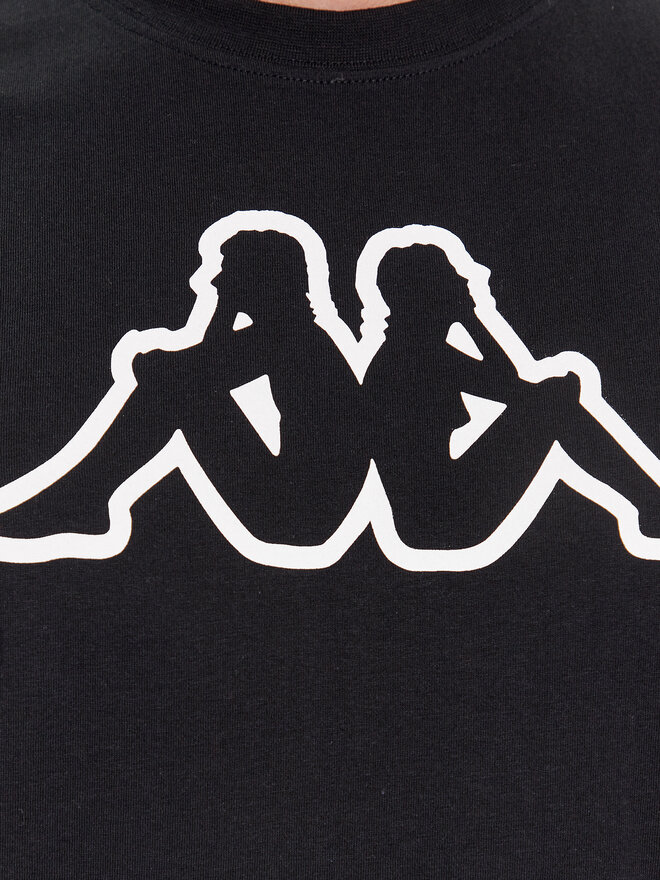Kappa Kappa Marškinėliai Logo Korpo Cromen 303HZ70 Juoda Regular Fit