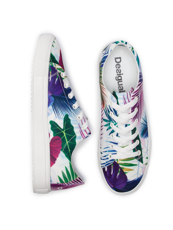 Desigual Sneakers aus Stoff Desigual Canvas Vulcanized Sneker Bio 19SUKW08 Weiß
