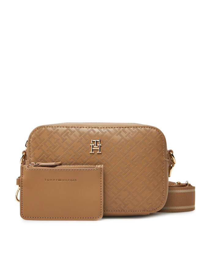 Tommy Hilfiger Torebka Tommy Hilfiger Th Distinct Camera Bag Mono AW0AW17221 Brązowy