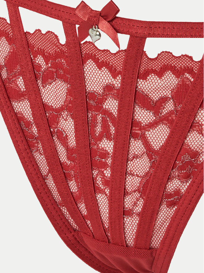 Hunkemöller Hunkemöller Набір з 3 пар стрінгів 300279 Червоний