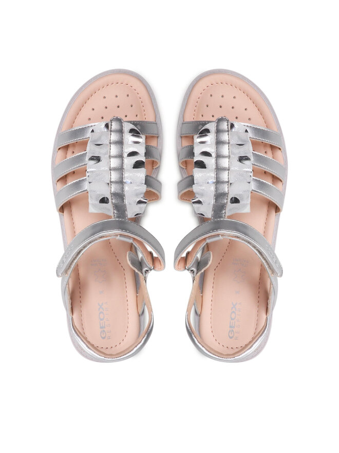 Geox Szandál Geox J S.Starblush G.C J25FYC 0NF07 C1007 S Ezüst