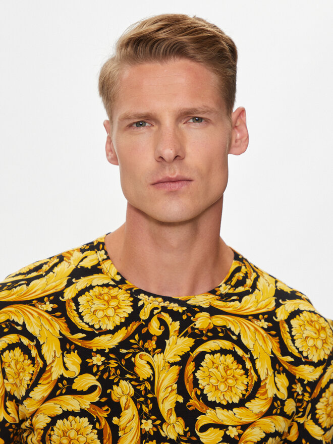 Versace Versace Футболка 1000959 1A11188 Жовтий Regular Fit