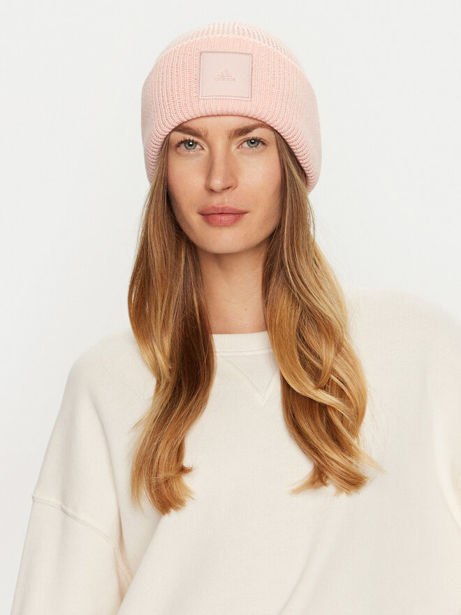 Adidas pink beanie clearance