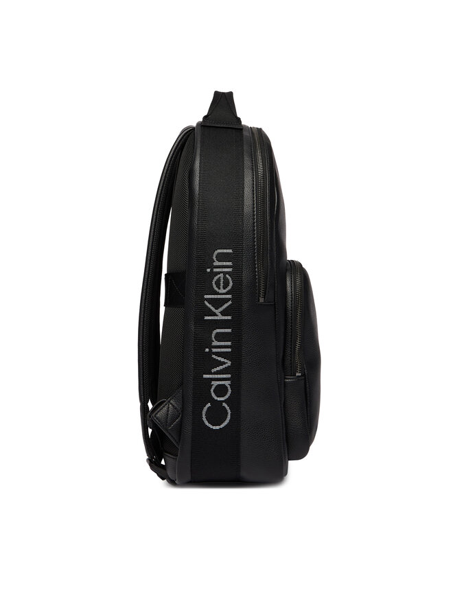 Calvin Klein Rucksack Calvin Klein Webbing Strap Round Backpack LV04D3282G Schwarz