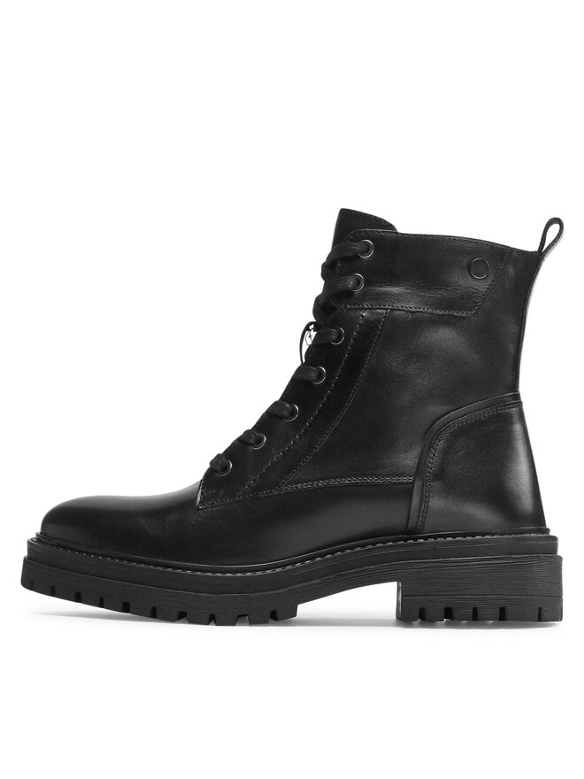 Geox Schnürstiefeletten Geox D Iridea C D16HRC 00043 C9999 Schwarz