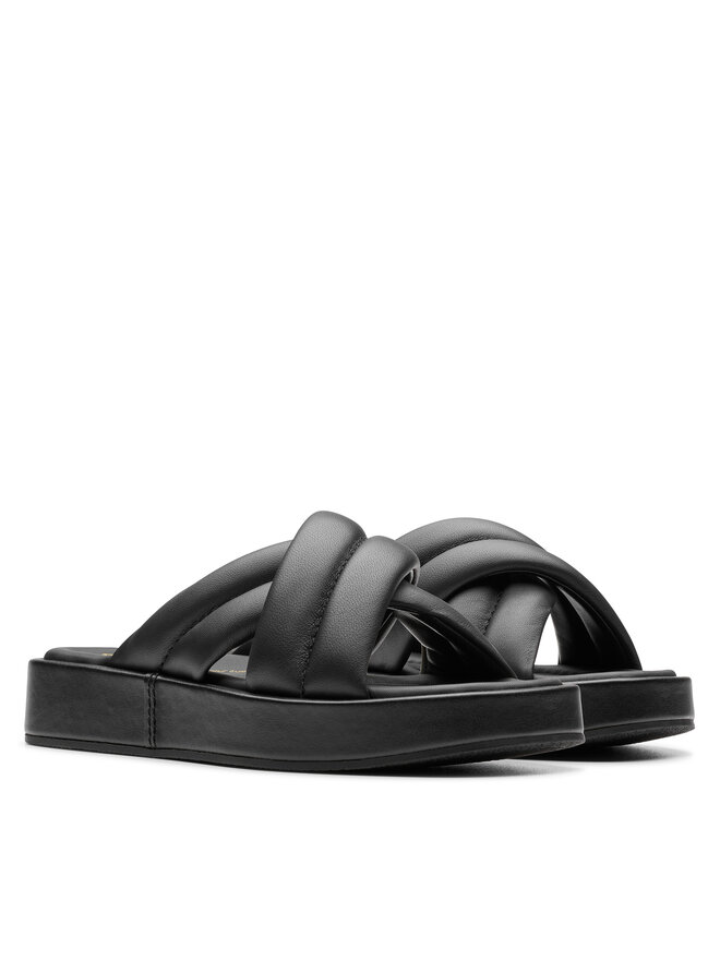 Clarks Natikači Clarks Alda Glide 26179276 Črna