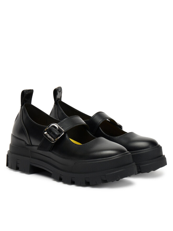 Buffalo Halbschuhe Buffalo Aspha Loafer Buckle Os 1620046 Schwarz