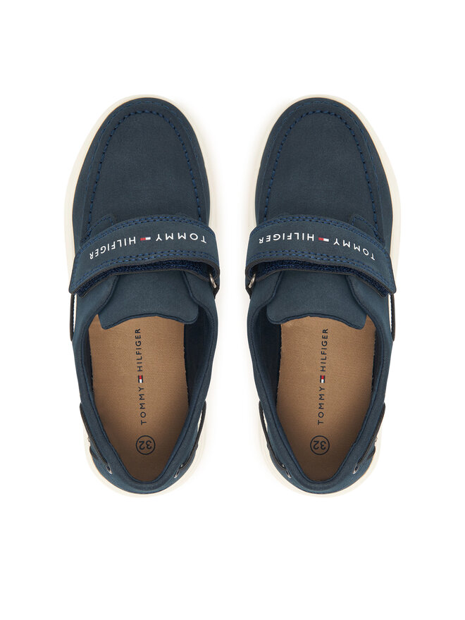 Tommy Hilfiger Halbschuhe Tommy Hilfiger Low Cut Velcro T1B4-34340-0315 S Dunkelblau