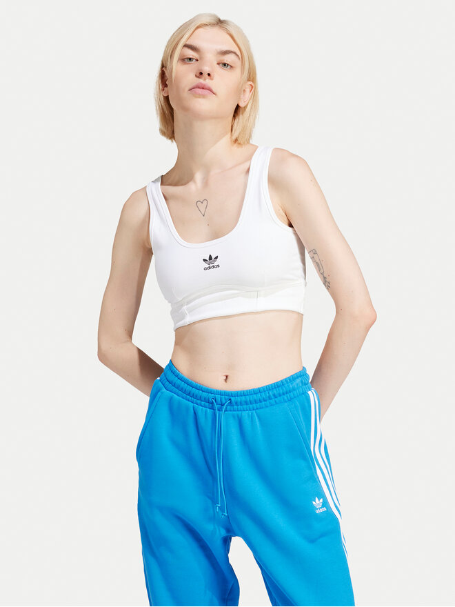 adidas adidas Бюстгальтер-топ adicolor Trefoil IN4116 Білий