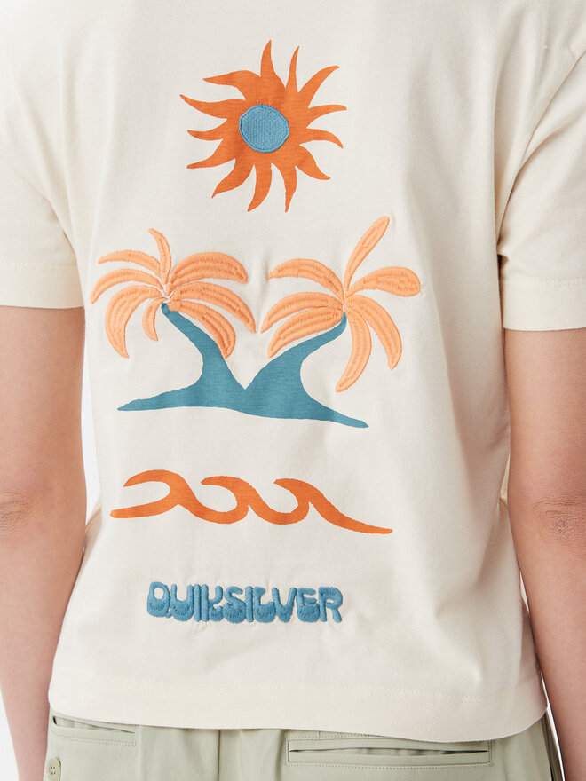 Quiksilver Quiksilver Marškinėliai EQWZT03181 Smėlio Relaxed Fit