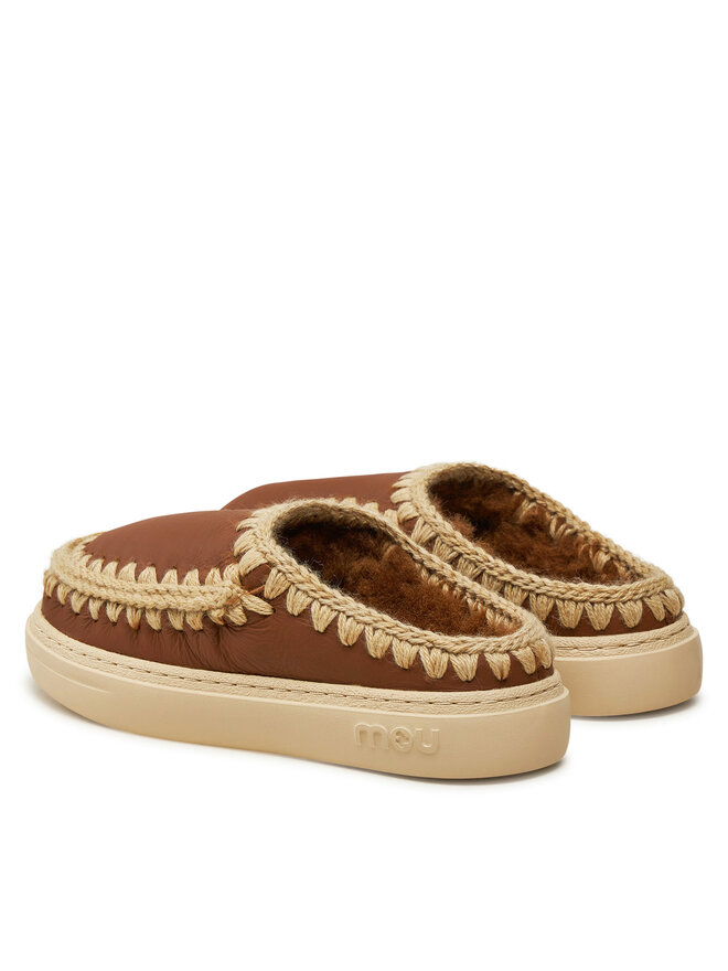 Mou Hausschuhe Mou Eskimo Bold Clog FW411010B Braun