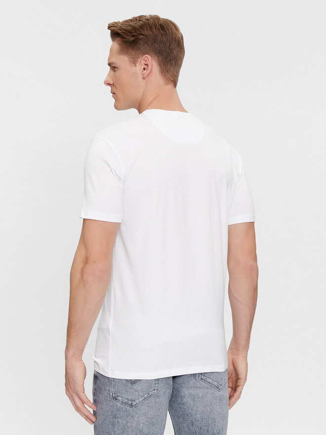 Guess Guess Marškinėliai Joe U4RM01 K6YW0 Balta Regular Fit