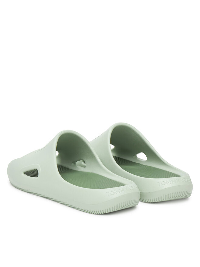 Tommy Jeans Iešļūcenes Tommy Jeans Sporty Pool Slide EM0EM01582 Zaļš