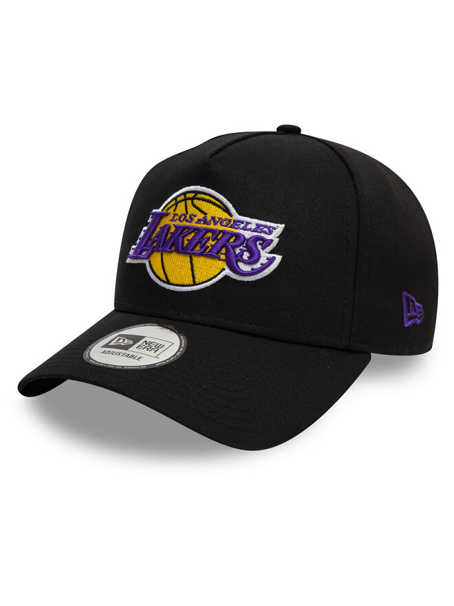New Era Czapka z daszkiem New Era Los Angeles Lakers NBA Patch A-Frame 60595228 Czarny