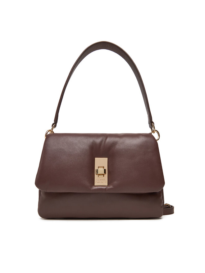 Tommy Hilfiger Ročna torba Tommy Hilfiger Soft Leather Conv Crossover AW0AW17638 Rjava