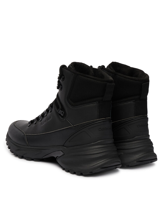 Calvin Klein Schnürstiefeletten Calvin Klein Hike Runner Mid Laceup Lth HM0HM02323 Schwarz