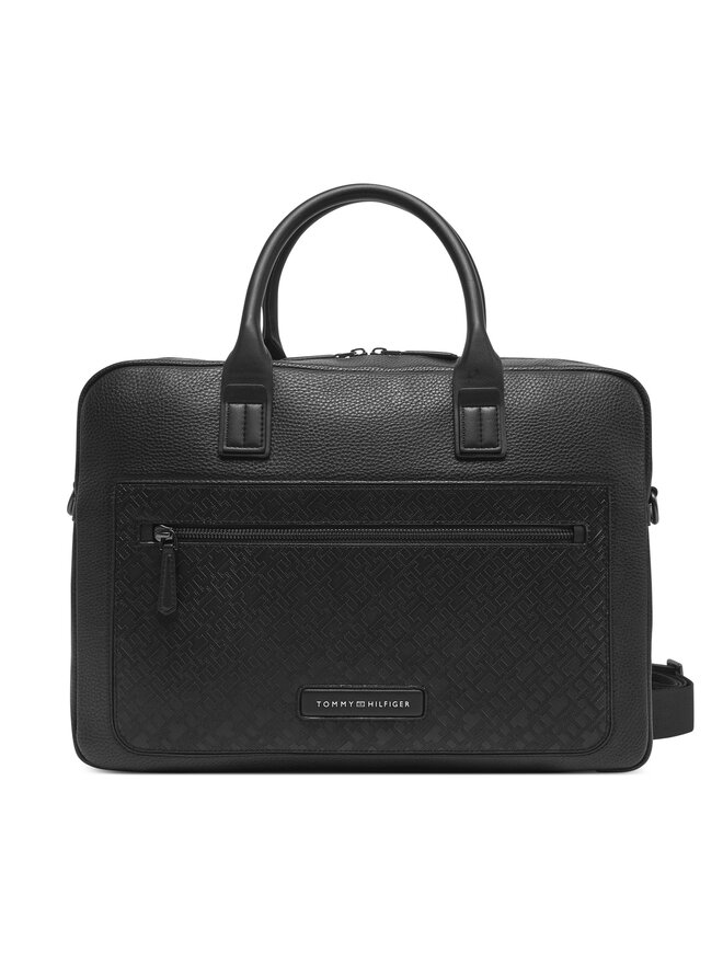 Tommy Hilfiger Laptoptasche Tommy Hilfiger Th Monogram Computer Bag AM0AM13209 Schwarz