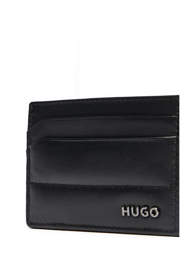 HUGO Голям мъжки портфейл Hugo 50529561 Черен