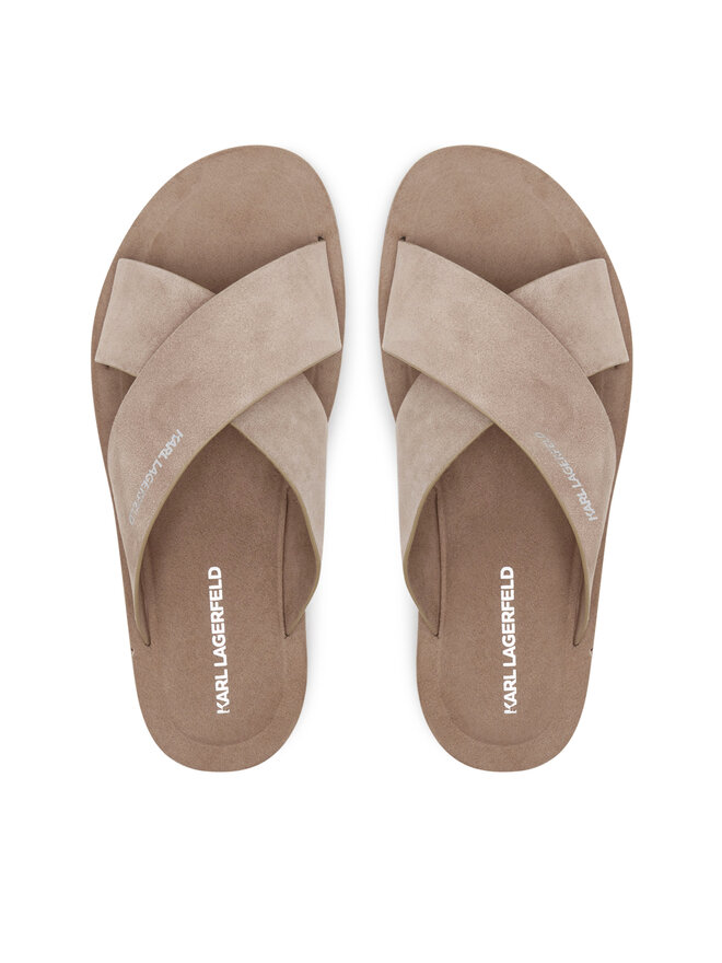 KARL LAGERFELD Pantoletten KARL LAGERFELD Kastor III KL70214 Beige